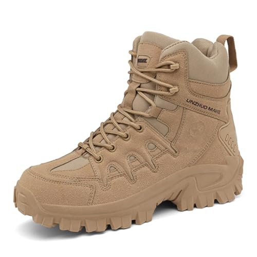 Image of Men's Military Tactical Boot Lightweight Comfortable Boots Motorcycle Combat Hiking Boots Hiking Boots Hiking Shoes