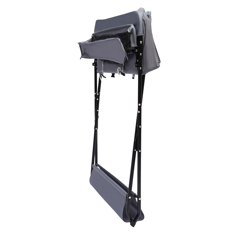 Fasciatoio Pieghevole per Bagnetto Neonati Fasciatoio Portatile Cambio Pannolini con Tasche a Rete e Scomparti Portaoggetti Fasciatoio per Bambini (80 * 57 * 96cm-Grigio)