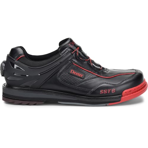 Image of Dexter Men's SST 6 Hybrid BOA Right Handed Bowling Shoes - Available in Medium and Wide Width - Interchangeable Slide Sole and Heels - for Right Handed Bowlers Only