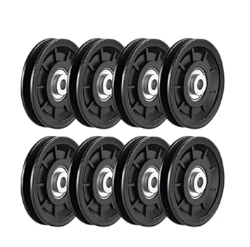 ABSSports 8 pcs Bearing Pure Material Pulley Wheel Replace For Gym Equipment Part. Multi-training Bar