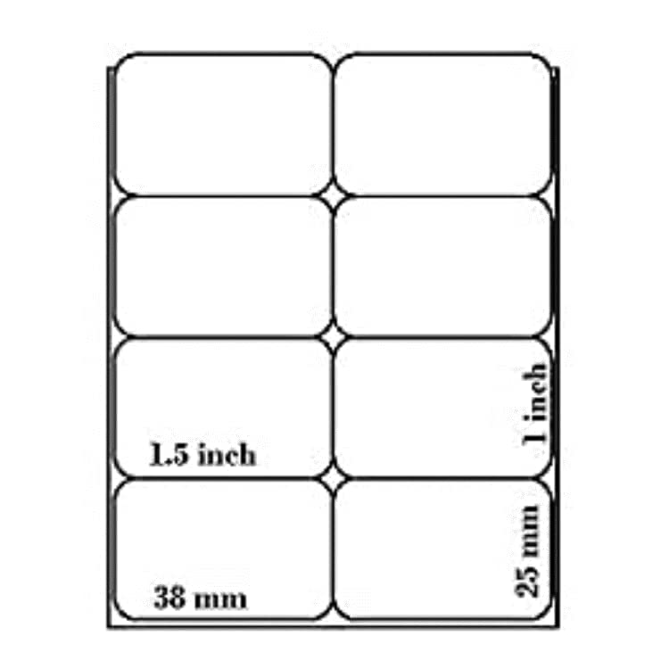 Image of BlackDreams Direct Thermal Label roll 38x25mm 2ups Without Gap 4000 /roll for All Barcode Printer(no Ribbon Required) (Pack of 9)