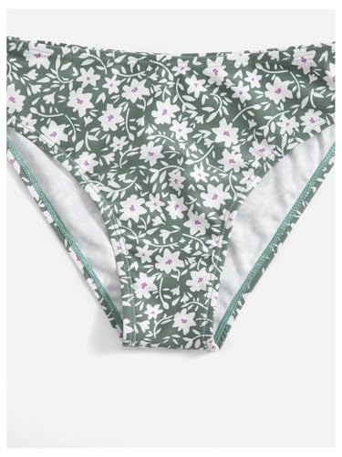 GORGLITTER Girl's Two Piece Swimsuit Floral Ruffle Bikini Set Cute Bathing Suit3