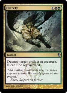 Magic The Gathering - Putrefy - Barajas de duelo Izzet vs Golgari