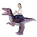 Inflatable Dinosaur Costume Adult Men Women, Inflatable Blow Up Costume Riding Velociraptor Dinosaur Costume Youth, Inflatable Ride On Dinosaur Halloween Costume Teen
