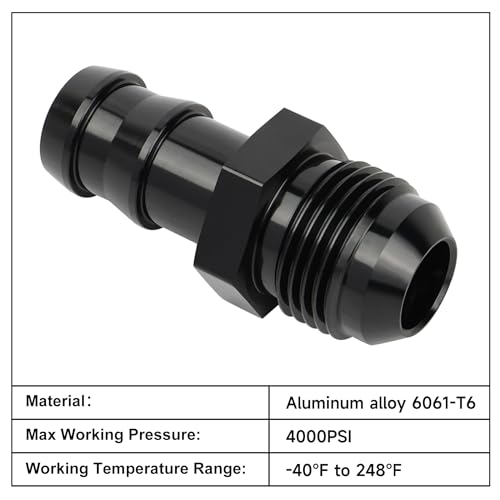 EVIL ENERGY 10AN Male to 5/8" Barb Push on Fitting Adapter Aluminum by EVIL ENERGY - Image 3