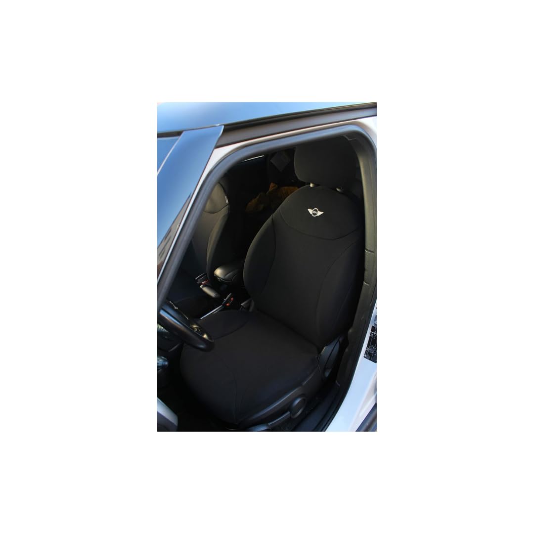 Italfodere - Coppia di Coprisedili Auto Anteriori - Compatibili con Mini Countryman - Fatti a Mano - Accoppiato Triplo - Gommapiuma e Poliestere - Accessori Auto Interno - Made in Italy