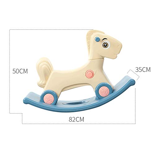 YWSZJ Baby Kinder Schaukelpferd 0-3 Jahre Baby Indoor Ride on Toys 2 In 1 Multifunktions-Schaukelpferd und… – Bild 2