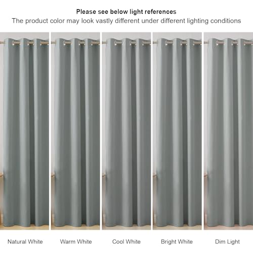 Image of Cloth Fusion Blackout Curtains, Silver Grey, Window 5 ft, Set of 2 | 3-Layer Triple Weave, Up to 90% Light Block, Thermal Insulated, Premium Steel Grommets, Set of 2