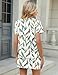 TCOT Pajamas for Women Set Shorts Fashion Summer Loungerwear Crew Neck Tops with Skort Trendy Dressy Casual White,L