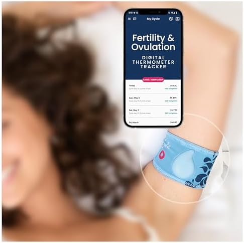 Tempdrop Fertility and Ovulation Tracker – Wearable Basal Body Temperature (BBT) Monitoring Sensor and Fertility Charting App (Large - 11-19.7 inches)