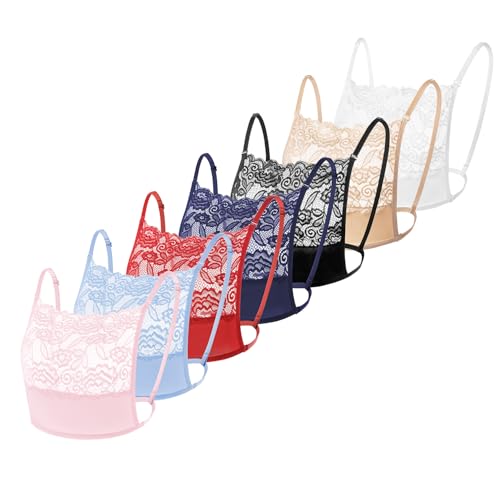 Lady Lace Wearable Mock Camisole Bra Insert Overlay Modesty Panel Vest.