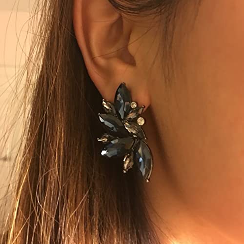 CSIYANJRY99 Glitter Rhinestone Statement Earrings for Women Fashion Bling Colorful Crystal Cluster Drop Dangle Earrings Prom Dress Jewerly2