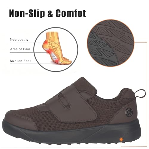 Image of Sisttke Women's Diabetic Shoes Wide Toe Box Slip-On Shoes