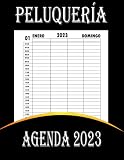  Agenda Peluquería 2023 - 4 Empleados: Libro de Citas para Peluqueria dia a dia con Fecha y por Horas (Intervalo de 30 Minutos)  12 meses - 07:00 - 22:30 (Hasta 4 Empleados) A4 Tapa Dura.