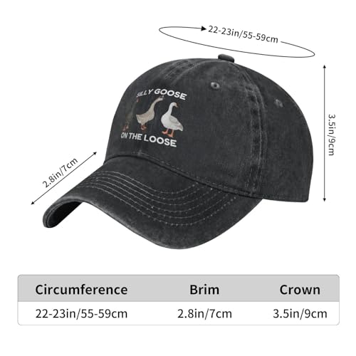 Image of Funny Silly Goose Hat Silly Goosee On The Loose Hat for Women Dad Hats Funny Hats