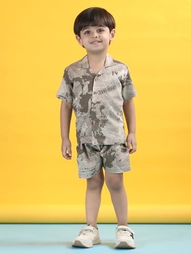 Image of POLKA TOTS Premium Cotton Co-Ord Clothing Set For Boys | Ultra-soft Half Sleeve Shirt & Shorts Combo for Kids Boys | Comfortable Casual - Beach Outfit for Baby Boys & Toddler | Kids Clothes for Boys
