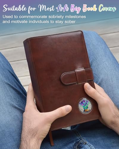 Image of CHURYUML One Day at a Time 38 Year Sobriety Coin - Guided by The Light Sober Chip, AA Coins Recovery Medallions Alcoholics Anonymous Token Sobriety Gifts for Women & Men Celebrating Milestones