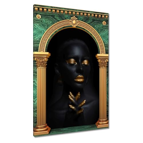 Peinture imprimée mains dorées serrées 80x120 cm décoration premium