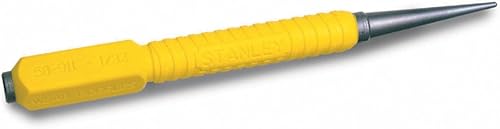 Stanley 0-58-911 - Perforadora de uñas con Dynagrip color amarillo y plateado