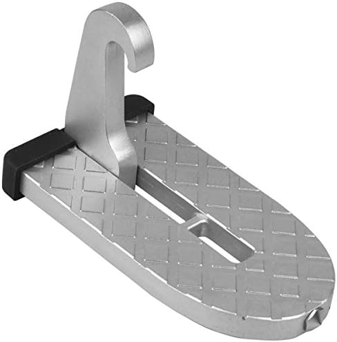 Car Doorstep Foot Pegs Folding Ladder U Shaped Hook Pedal Easy Access to Rooftop with Safety Hammer Function Car Accessories for SUV, RV,Off-Road Vehicle