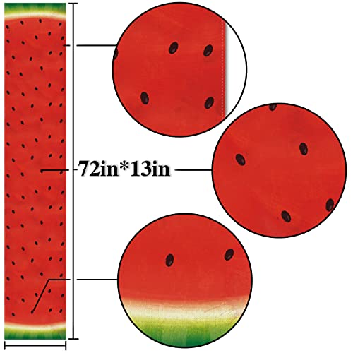 Nepnuser Watermelon Table Runner Summer Watermelon Party Decorations Sweet Girl's First Birthday Party Supplies Kitchen Home Decor #TOP3