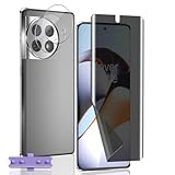 Zhiihorr Protection �cran Anti Espion pour OnePlus 11R, Flexible/Anti-Spy [1 Pi�ce Privacy Souple TPU Film + 2 Pi�ces Verre Tremp� Protecteur Cam�ra] - Prot�ge �cran pour OnePlus 11R