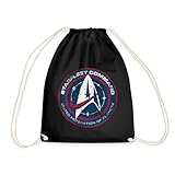 Spreadshirt Star Trek Discovery Abzeichen Sternenflotte Turnbeutel, One size, Schwarz