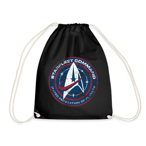 Spreadshirt Star Trek Discovery Abzeichen Sternenflotte Turnbeutel, One size, Schwarz