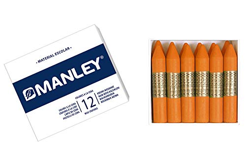 Manley 6 – WAX CRAYONS, Pack of 12