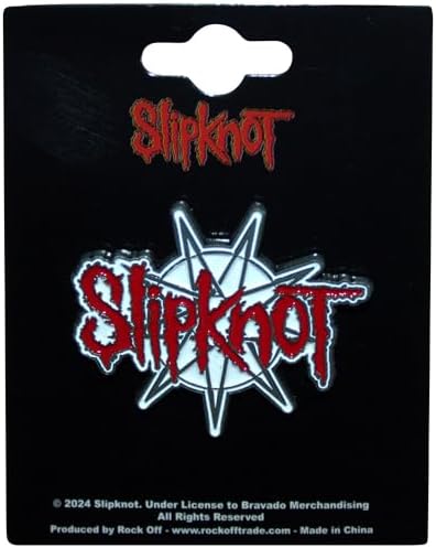 Slipknot 9 Point Star Band Logo Pin Badge Size One Size image 4