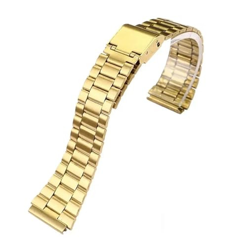 [-ł] CASIO A158 / A159 / A168 /A169 /B650 /AQ230/ 700 NVbN X[ XNGA Vo[ ubN ^ XgbvΉ 18mm t@CX`[ EHb`oh(Gold 3)