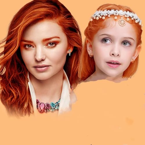 COLAYERIST Orange Temporäre Haarfarbe Auswaschbar, Haarfarbe Wachs für Männer und Frauen, Haarmascara für Partys oder Cosplay, Haarfärbeprodukte ohne Unordnung