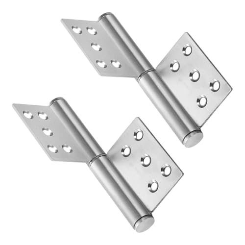 Bangbobi 2er Set Scharniere Schwerlast aus Edelstahl für Holztüren - bis zu 80 kg Tragkraft, 360 Grad Öffnungswinkel, für Tore und Gartenzäune geeignet