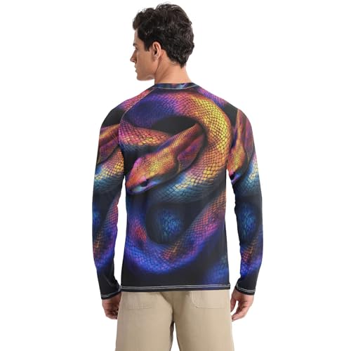 Mens UV Protection Shirts UPF50+ Long Sleeve Rash Guard Beach Shirt Quick Dry for Fishing Swimming S Grey2