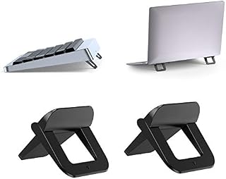 TENSUN Invisible Laptop Stand, 2Pcs Portable Foldable Laptop Stand Mini Cooling Laptop Stand, Ergonomic Lightweight Holder Mount for Laptop, MacBook, Wireless Keyboard, 12-17 Inches