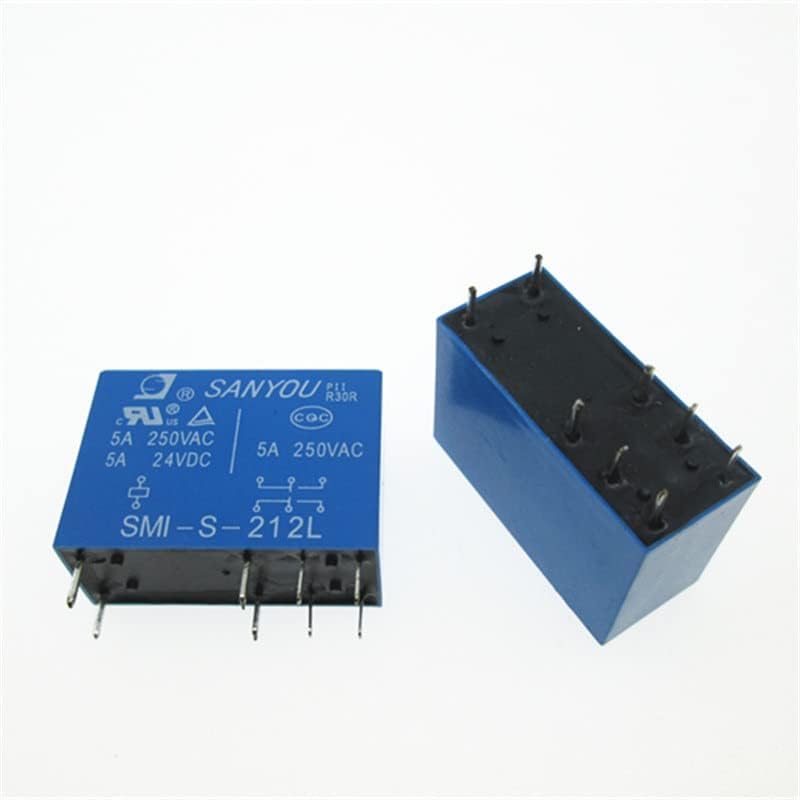 12V Relay SMI-S-212L 12VDC SMI-S-212L-12VDC SMIS212L DC12V 5A 250VAC DIP8(5PCS)