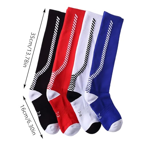 Kids Striped Printed Stockings Comfortable Mid Calf Sport Style Non Slip Breathable Footwear for Young Athletes4