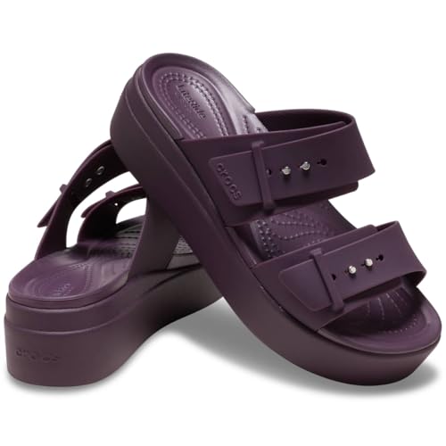 Image of Crocs Women's Brooklyn Buckle Low Wedges