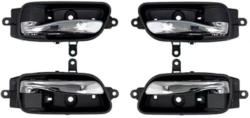2 pares de manijas interiores de 1 lote de 4 puertas compatibles con Nissan Pathfinder Altima Titan Murano