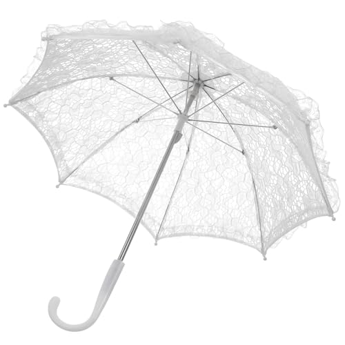 Parasols en dentelle pour mariage - Décoration de cérémonie bohème chic x3