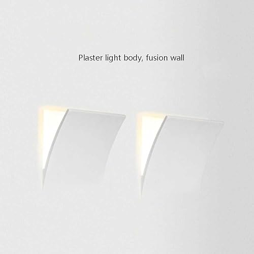 Miniatura 5 de ZDLZDG Lámpara de pared de yeso moderna Simplicity para sala de estar pasillo lámpara de pared empotrada para dormitorio lámpara de noche combina