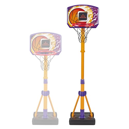 VTech - Canasta de Basket con Pantalla electrónica, Juguete Deportivo, Interactivo, Regulable en Altura, Diseño evolutivo, Soporte Estable, Juegos, Regalo niños +3 años, Versión ESP