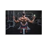 YiXong Póster decorativo para culturismo, levantamiento de pesas, fitness, motivación física, póster decorativo para pared e impresión artística moderna para dormitorio familiar, 40 x 60 cm