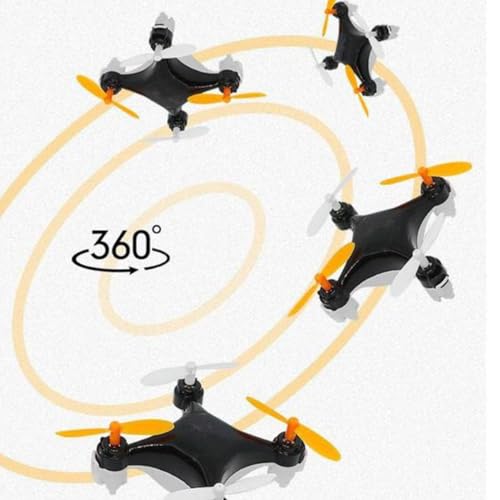 Mini dron acrobático de 4 ejes, mini dron para principiantes cuerpo miniatura, luz de navegación nocturna de alto brillo, inicio/aterrizaje con un botón, modo sin cabeza, rotación de 360°, protección - imagen 3