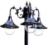 Large application - Ce lampadaire au design vintage unique est idéal pour l'extérieur, le jardin, la terrasse, l'allée, la pelouse, etc. Il crée une lumière chaleureuse pour vos invités, vos amis et votre famille.