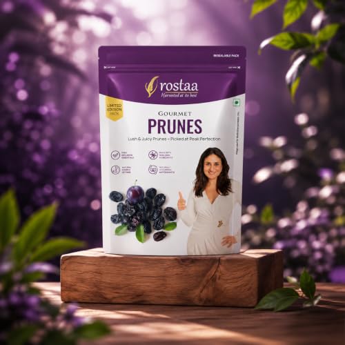 Image of Rostaa Gourmet Prunes 227 gms | Boosts Gut, Bone & Heart Health | Helps Manage Blood Sugar | High in Fiber & Antioxidants | Premium 100% Natural Snack