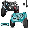 Diswoe Switch Controllers, 2 Pack Wireless Pro Controller for Switch 2/Lite/OLED with Mappable Buttons, Hall Effect Gaming Controller for PC/Android with Motion Control/Vibration/Turbo/Wake Up