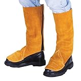 Tillman Bourbon Brown Side Split Cowhide Spats/Leggings