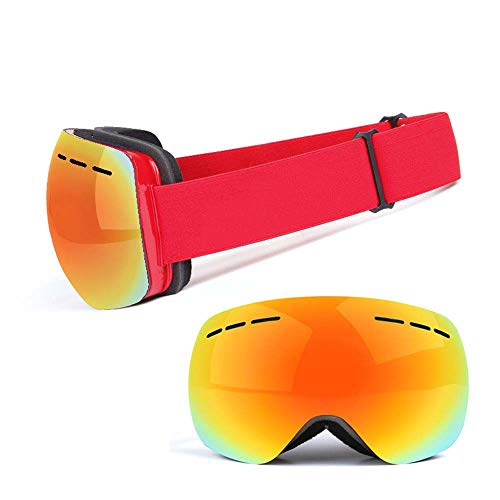 Gafas de esquí protección UV400 snowboard nieve lentes intercambiables imán unisex 2