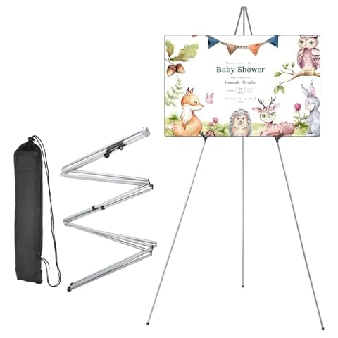 Uxcell 66" Adjustable Metal Floor Easel Stand Cover